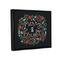 Stupell Industries Merry & Bright Poinsettia Wreath Framed Floater Canvas Wall Art